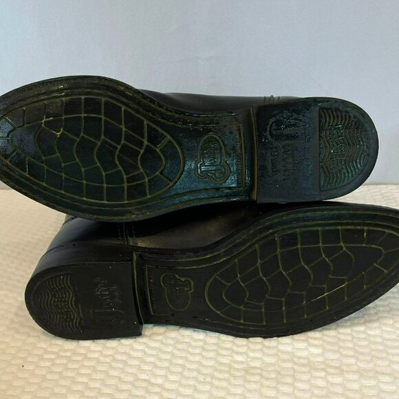 Justin JB3000 Men's Black Leather Boots Size 9.5 EE - Picture 10 of 16